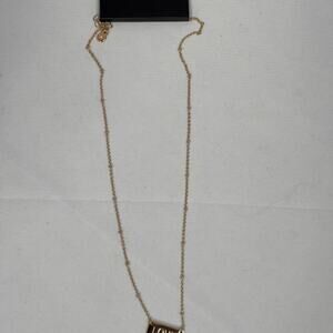 GBG Los Angeles gold “love” pendant necklace